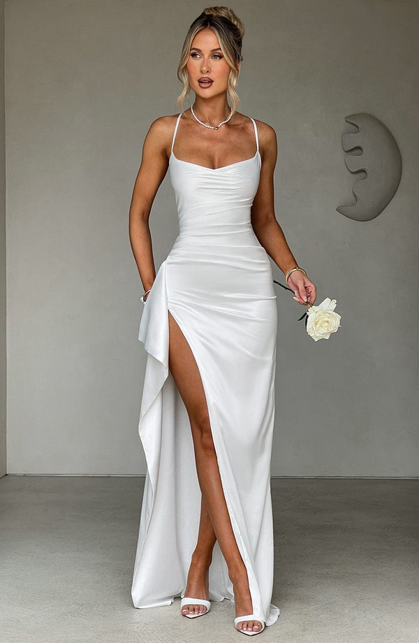 Eleanor | Women's Evening Sleeveless Satin Dress