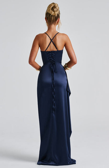 Eleanor | Women's Evening Sleeveless Satin Dress