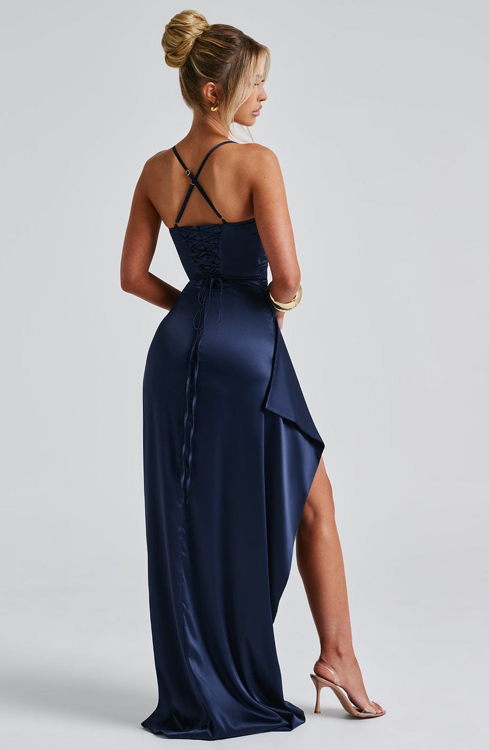 Eleanor | Women's Evening Sleeveless Satin Dress