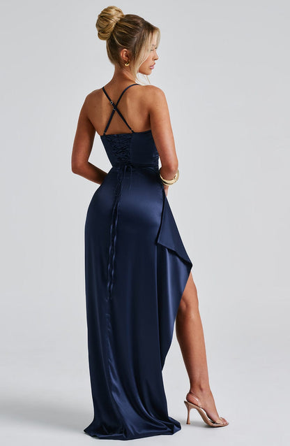 Eleanor | Women's Evening Sleeveless Satin Dress