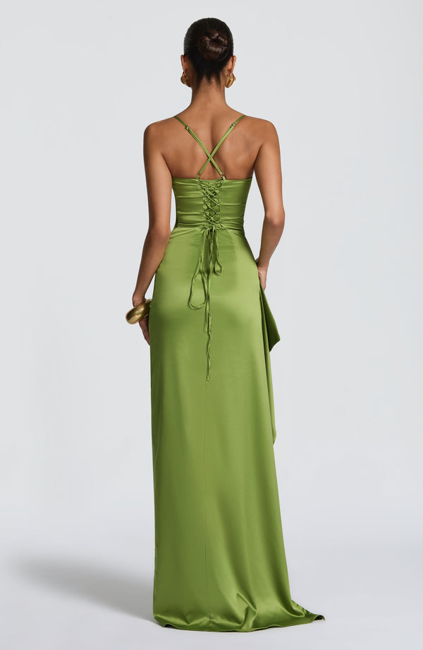 Eleanor | Women's Evening Sleeveless Satin Dress