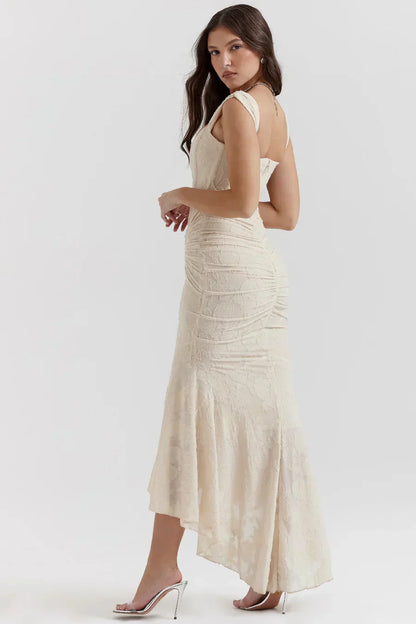 Briar | Women's Embroidered Asymmetrical Wedding Guest Dress