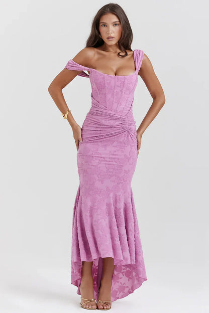 Briar | Women's Embroidered Asymmetrical Wedding Guest Dress