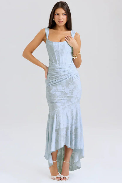 Briar | Women's Embroidered Asymmetrical Wedding Guest Dress