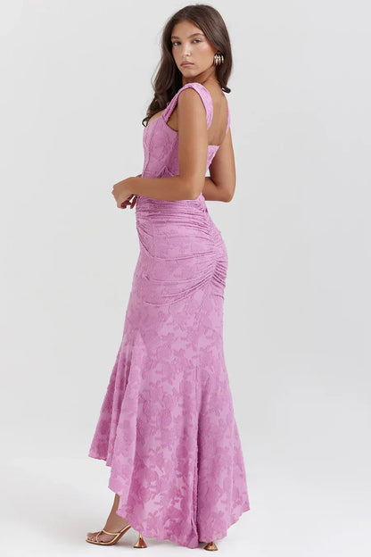 Briar | Women's Embroidered Asymmetrical Wedding Guest Dress