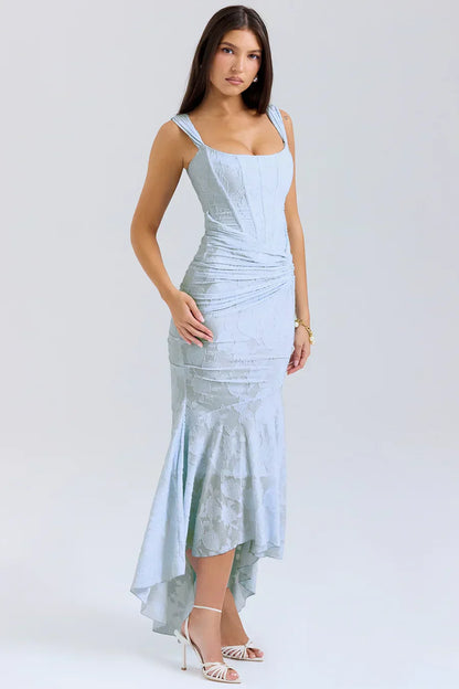 Briar | Women's Embroidered Asymmetrical Wedding Guest Dress