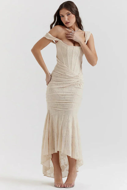 Briar | Women's Embroidered Asymmetrical Wedding Guest Dress