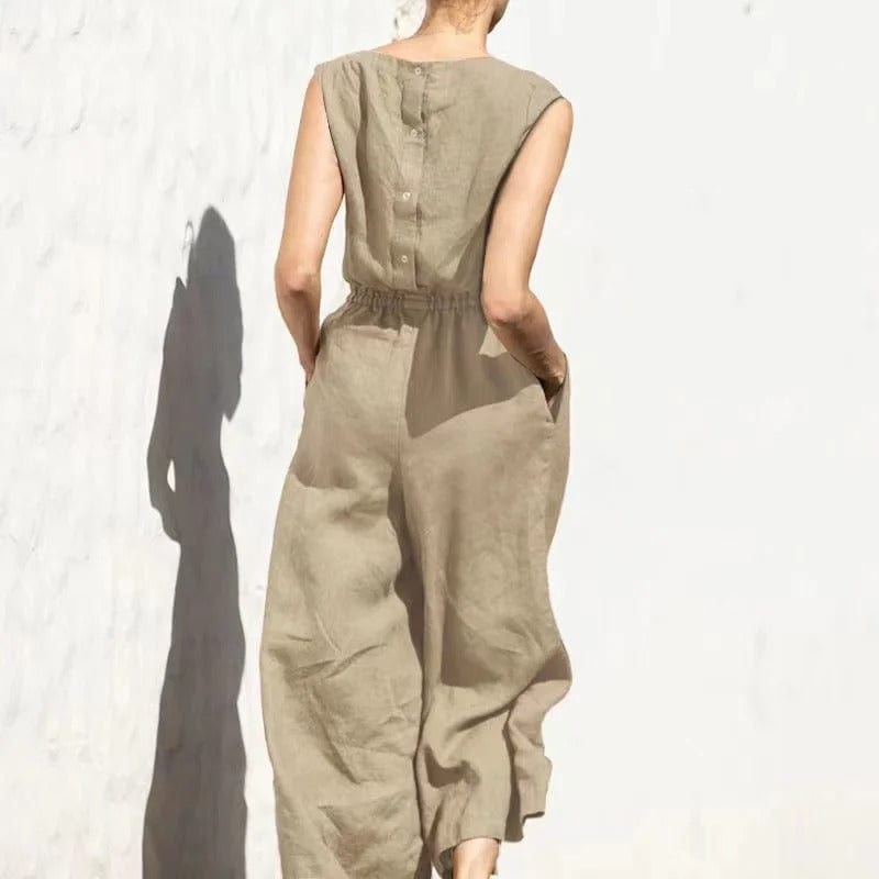 Maeve | Women's Linen Sleeveless Jumpsuit