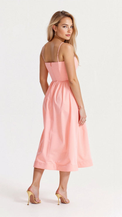 Amelie | Women's Classic Spaghetti Strap A-line Dress