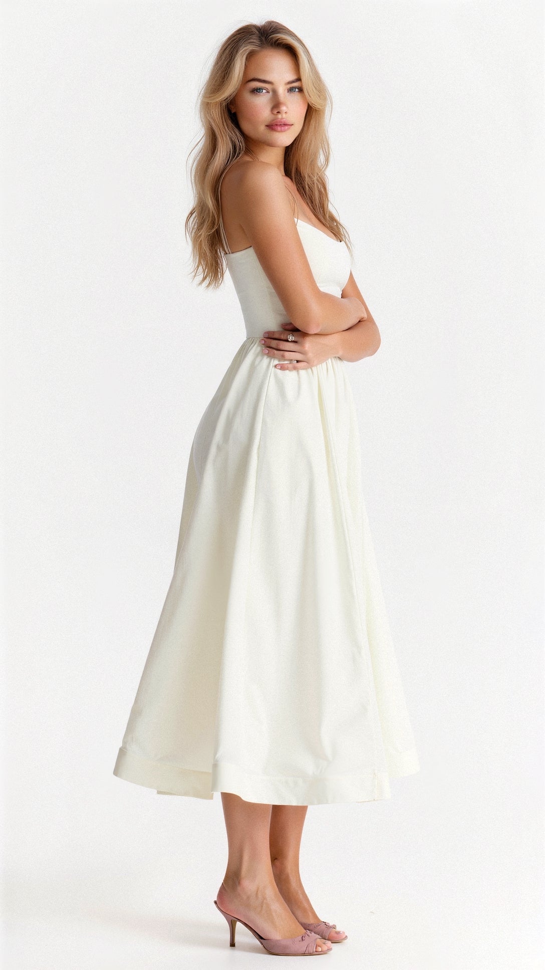 Amelie | Women's Classic Spaghetti Strap A-line Dress