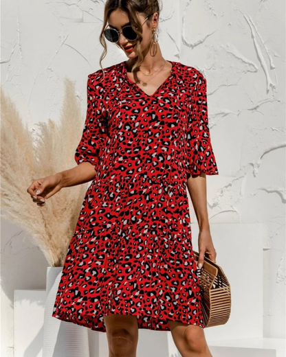 Rot Leo-Print