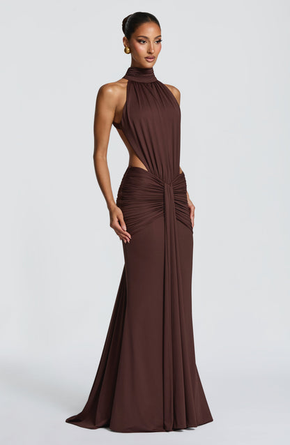 Jordan | Women's Summer Halterneck Maxi Dress