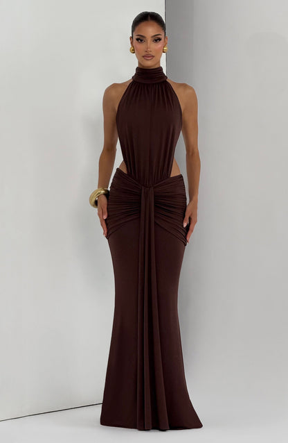 Jordan | Women's Summer Halterneck Maxi Dress