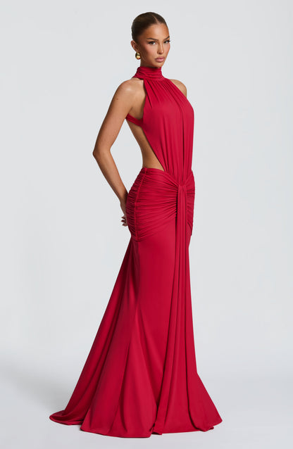 Jordan | Women's Summer Halterneck Maxi Dress