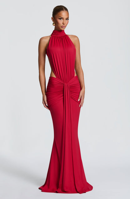 Jordan | Women's Summer Halterneck Maxi Dress