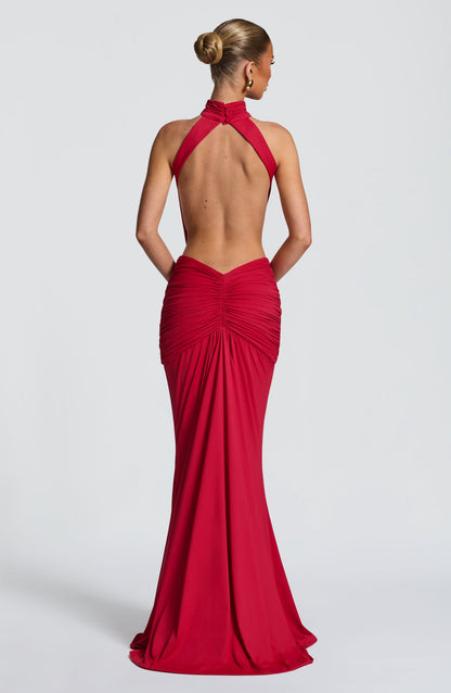Jordan | Women's Summer Halterneck Maxi Dress
