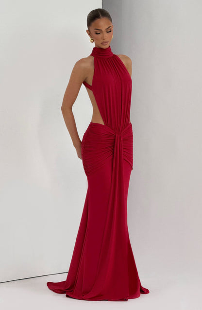 Jordan | Women's Summer Halterneck Maxi Dress