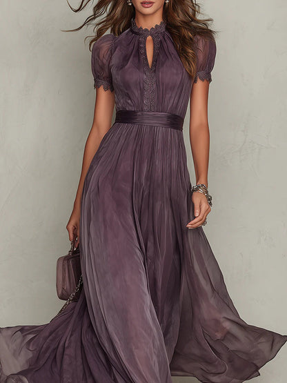 Eva | Women's Elegant Gathered Waist Maxi Dress
